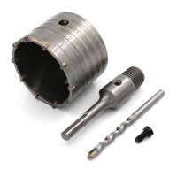 Hohl-Bohrkrone mit Adapter 80 mm, YG8C + Adapter SDS-Plus 22*110 mm